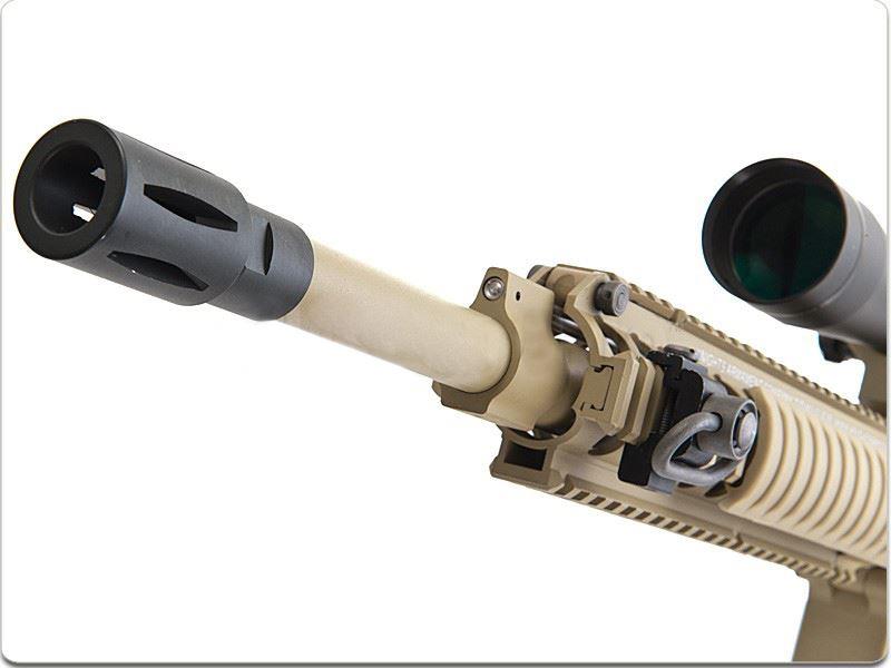 Ares - KNIGHTS SR25 Carbine (locked to semi EFCC) DMR AEG (Tan) (ARES-SR-005E)(400 fps)