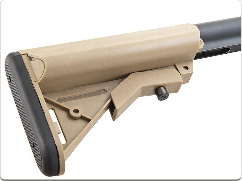 Ares - KNIGHTS SR25 Carbine (locked to semi EFCC) DMR AEG (Tan) (ARES-SR-005E)(400 fps)