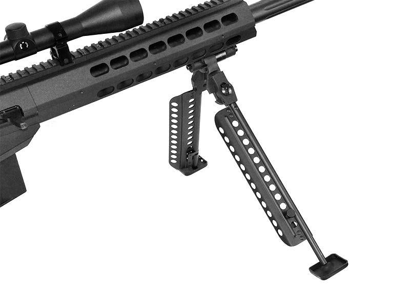 Galaxy - M82A1 Bolt Action Sniper Rifle with Scope and Bipod (Black - G31C)