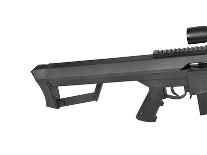 Galaxy - M82A1 Bolt Action Sniper Rifle with Scope and Bipod (Black - G31C)