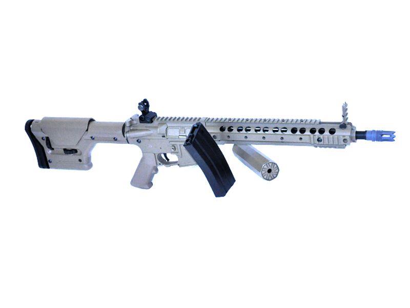A&K M4 Rifle with Silencer with Tactical Stock (Tan - M4-TAN)