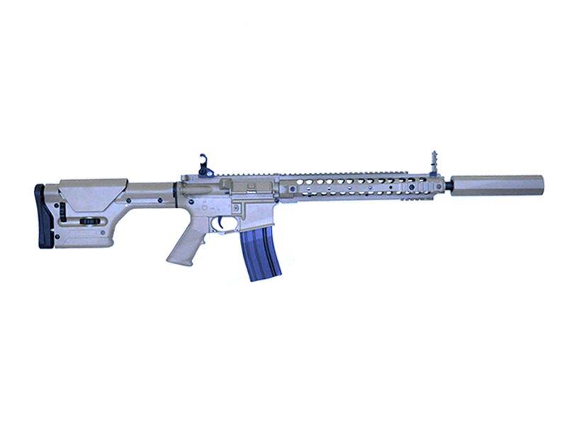 A&K M4 Rifle with Silencer with Tactical Stock (Tan - M4-TAN)