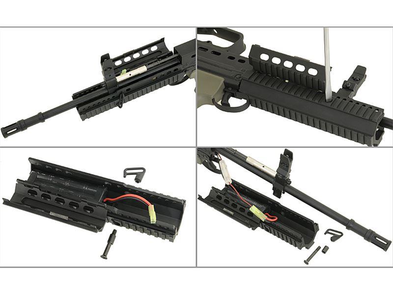 Army R85A1 (Black) (ARMY-R85A1) with DD style front rail