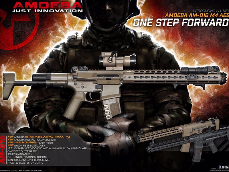 Ares Amoeba Octa Arms Honey Badger (Black - AM-016-BK)
