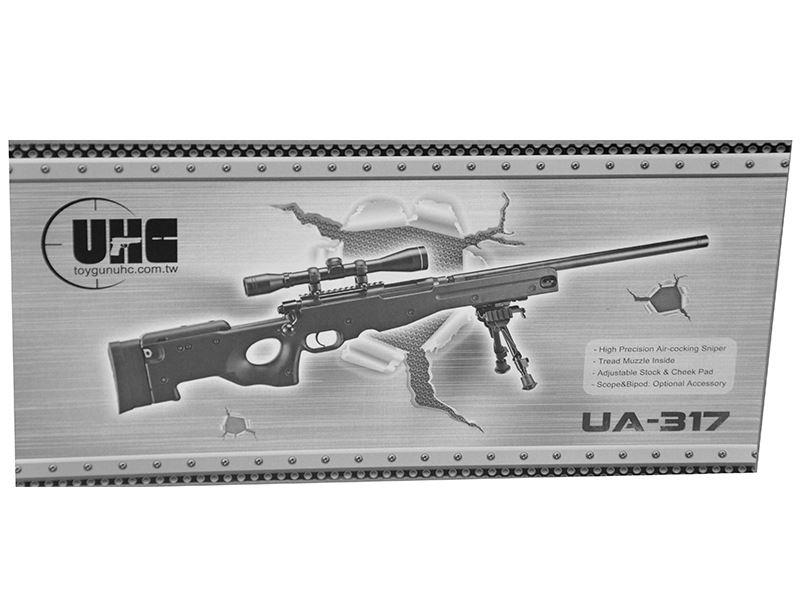 UA L96 Sniper Rifle (Spring Powered - Black - UA-317B)