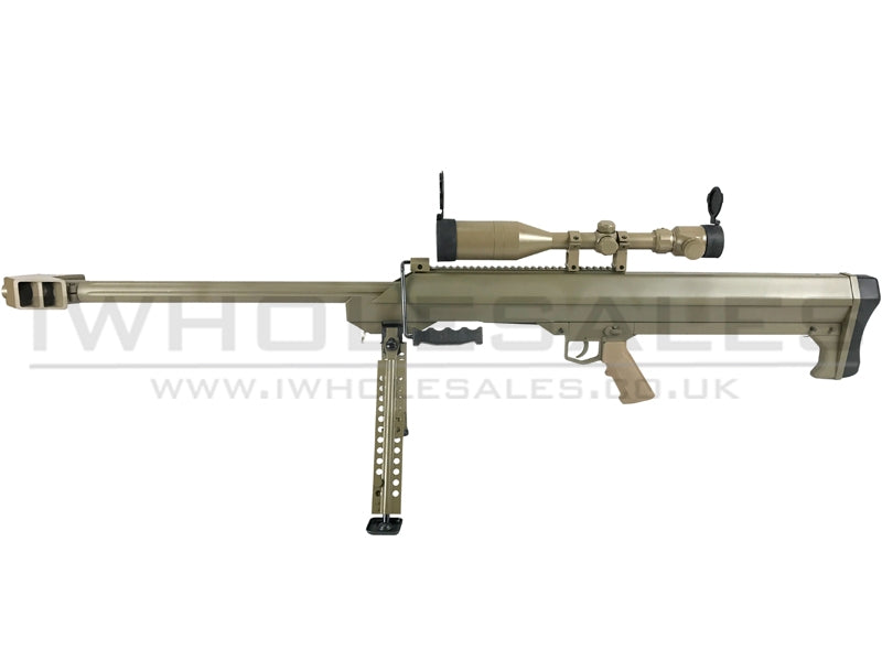 Snow Wolf M99 Sniper Rifle with Hunter Scope and Bipod (Tan - SW-01A-TAN)