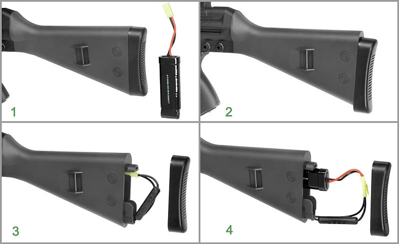 JG T3 K3 AEG (with Battery and Charge - 098 - Black)