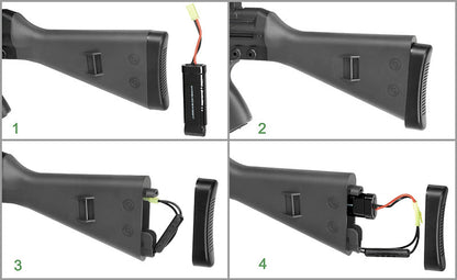 JG T3 K3 AEG (with Battery and Charge - 098 - Black)