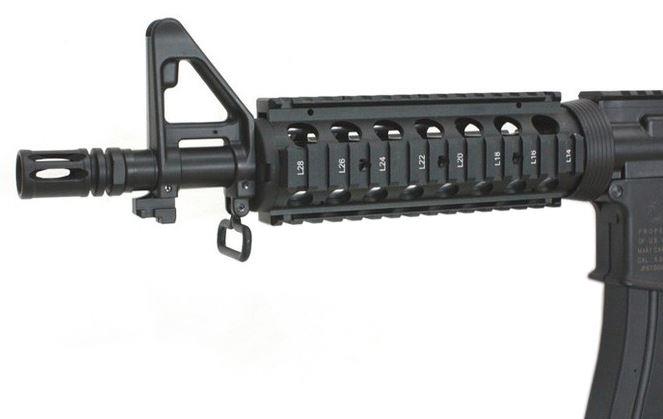 S&T M4 CQB Gas Blowback Rifle (Polymer - RIS CQB - STGBB06BK)