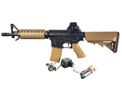 Colt M4 CQB-R Dual Tone Tan AEG (With Battery and Charger - Cybergun - 180834)
