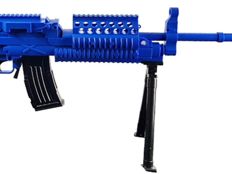Golden Hawk M249 Rifle with Bipod (95cm Length - Spring Powered - Blue)