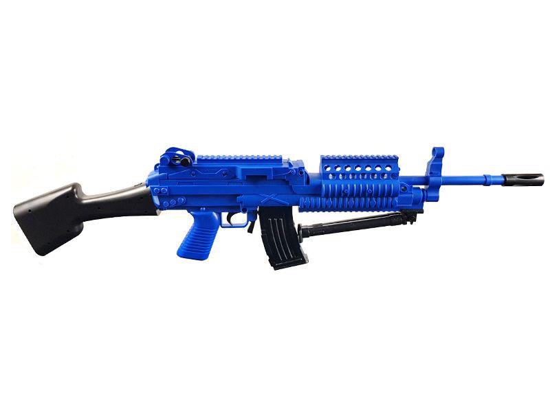 Golden Hawk M249 Rifle with Bipod (95cm Length - Spring Powered - Blue)