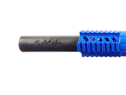 Golden Hawk M4 Rifle with Inbuilt Mock Silencer (Spring Powered - Blue)
