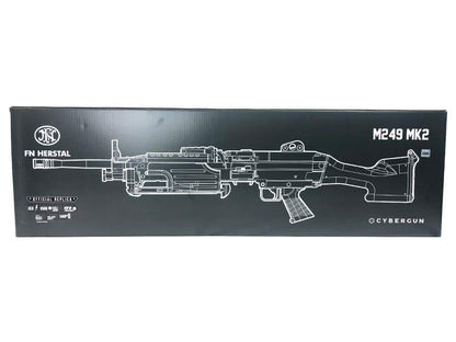 FN Herstal Minimi M249 MK2 with Sound Control Drum Magazine (Hard Stock - AK-249-MK2 - Tan)
