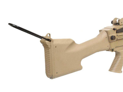FN Herstal Minimi M249 MK2 with Sound Control Drum Magazine (Hard Stock - AK-249-MK2 - Tan)