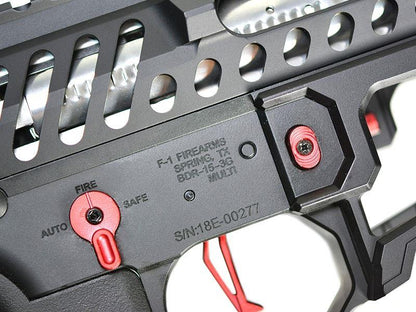 EMG F1 Firearms BDR-15 3G BR2 AR15 AEG Rifle (Black with Red - BDR-BR-2)