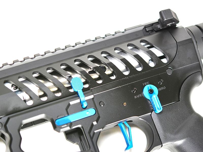 EMG F1 Firearms BDR-15 3G BR2 AR15 AEG Rifle (Black with Blue - BDR-BBL-2)