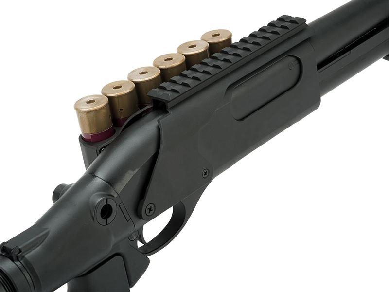 Golden Eagle M870 Tri-Shot Gas Pump Action Shotgun (Medium - Black - M8873 - V2)