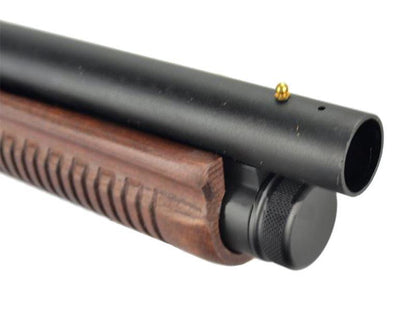 Golden Eagle M870 Sawed-Off Tri-Shot Gas Pump Action Shotgun (Real Wood - Black - 8877RW - V2)