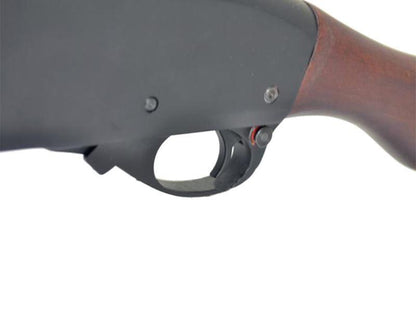 Golden Eagle M870 Sawed-Off Tri-Shot Gas Pump Action Shotgun (Real Wood - Black - 8877RW - V2)