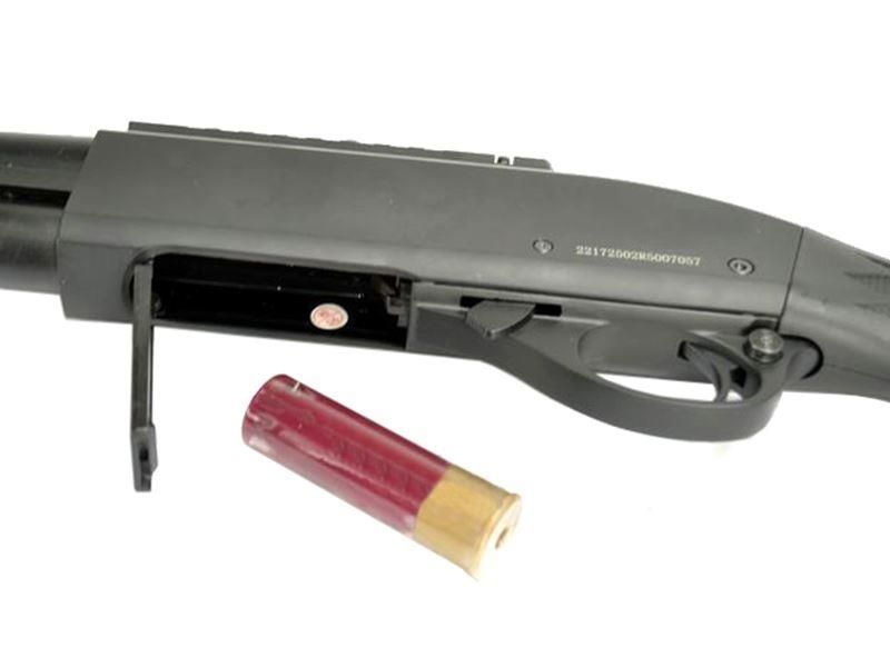 Golden Eagle M870 Tri-Shot Gas Pump Action Shotgun (Long - Black - M8872 - V2)