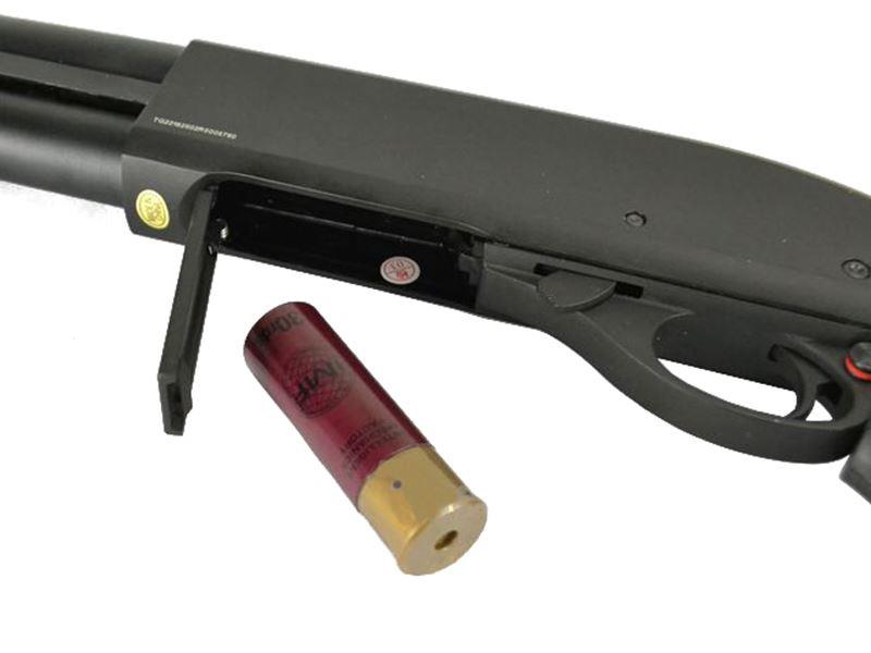 Golden Eagle M870 Breacher Tri-Shot Gas Pump Action Shotgun (Short - Black - M8881 - V2)
