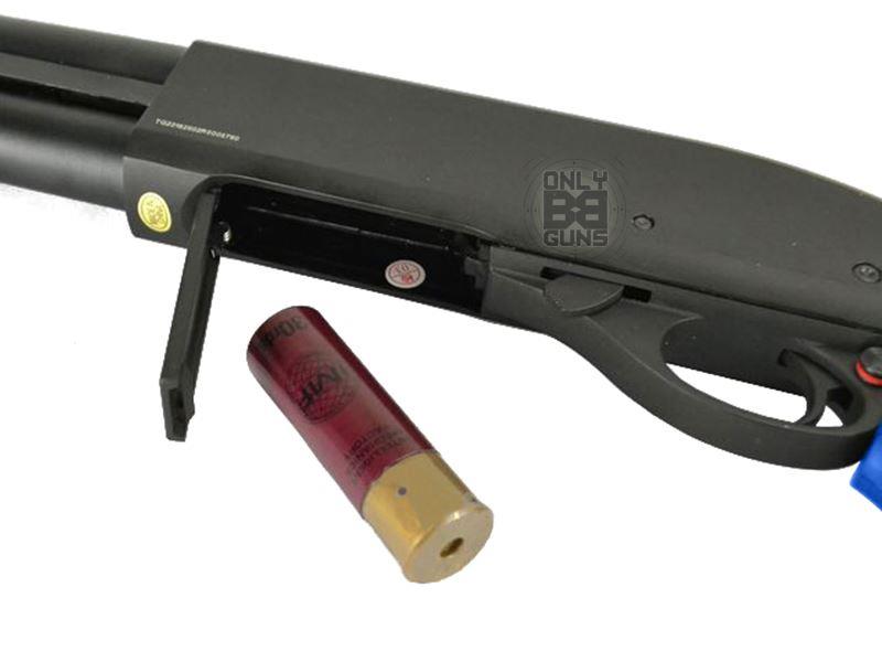Golden Eagle M870 Breacher Tri-Shot Gas Pump Action Shotgun (Short - Black - M8881 - V2)