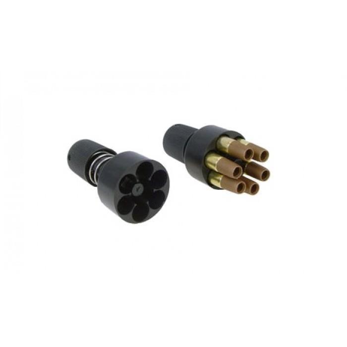 Win Gun 6" Co2 Revolver (Double Rail - Black - C702)