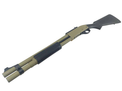 Golden Eagle M870 Tri-Shot Gas Pump Action Shotgun (Long - Tan - M8872T - V2)