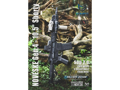 EMG x Noveske GEN 4 10.5" AEG Rifle (eSilverEdge SDU2.0 Gearbox - NSBR-10B-350 - Black)