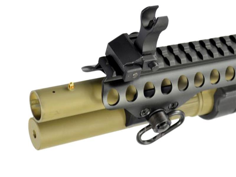 Golden Eagle M870 AR Tactical Tri-Shot Gas Pump Action Shotgun (Medium - Tan - M8874)
