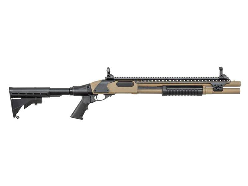 Golden Eagle M870 AR Tactical Tri-Shot Gas Pump Action Shotgun (Medium - Tan - M8874)