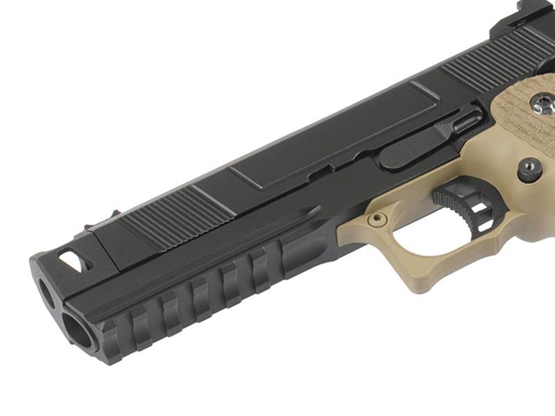 Army Custom 5.1 Hi-Capa with Costa Compensator (Full Metal - Tan - R501)