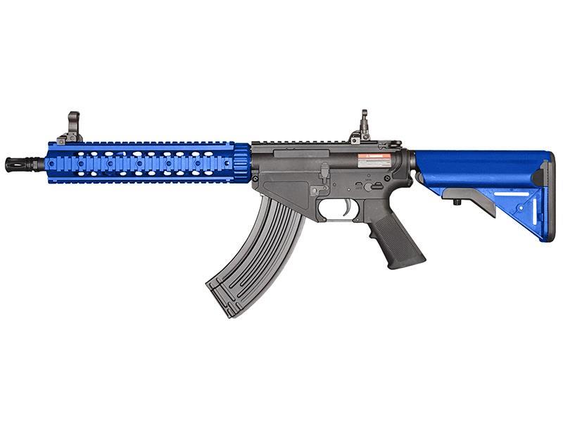 Cyma AR47 RIS (Nylon Fibre - Mosfet/QD Spring - Inc. Bat. & Charger - CM650A) Blue