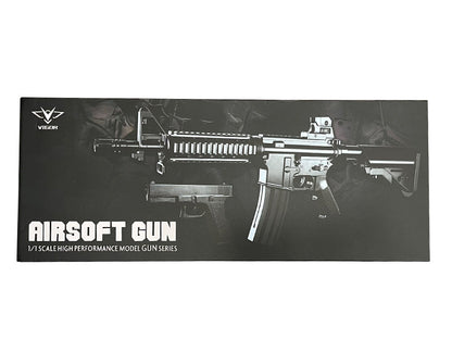 ACM M4 RIS Spring Rifle and 17 Series Spring Pistol (Duel Pack - Black)