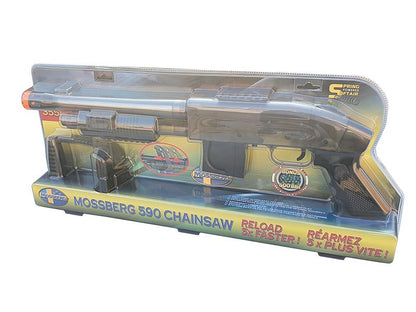 Mossberg M590 Chainsaw Spring Shotgun with 500 BB's (Short - Clear - Cybergun - RT270741)