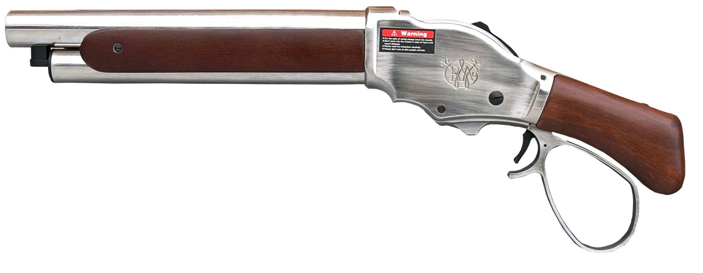 S&T M1887 Gas Shell Ejecting Shot Gun (S - Silver - Real Wood - STGS07SWSV)