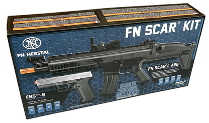 FN Herstal SCAR-L Budget AEG with FNS9 Spring Pistol (Black - Cybergun - 200969)
