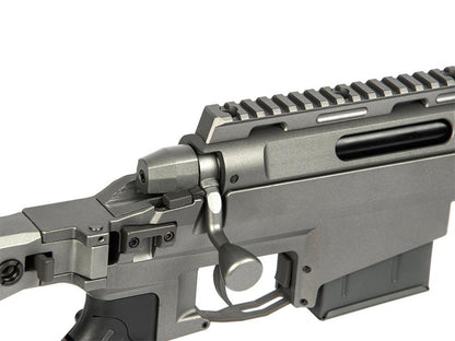 Ares MSR303 Sniper Rifle with Case (Tool-Less Assemble - Spring Powered - Titanium Grey - MSR-303 - MSR-021)