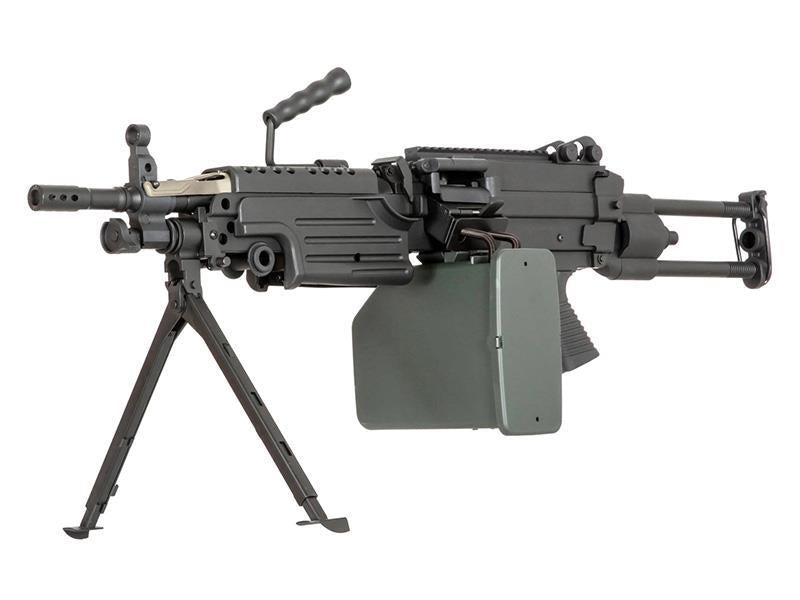 A&K M249 Para with Sound Control Drum Magazine (Black - AK-M249-PARA-P)