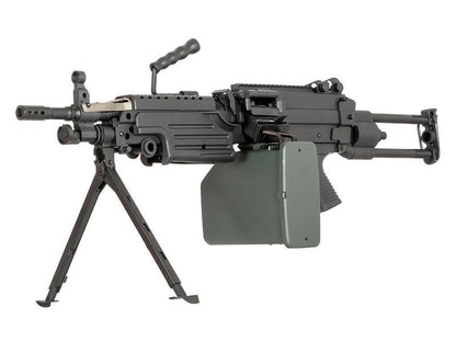 A&K M249 Para with Sound Control Drum Magazine (Black - AK-M249-PARA-P)