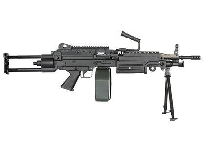 A&K M249 Para with Sound Control Drum Magazine (Black - AK-M249-PARA-P)