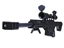 Barrett M82A1 Electric AEG Sniper Rifle with Hunter Scope and Bipod (Snow Wolf - Black - SW-02A)