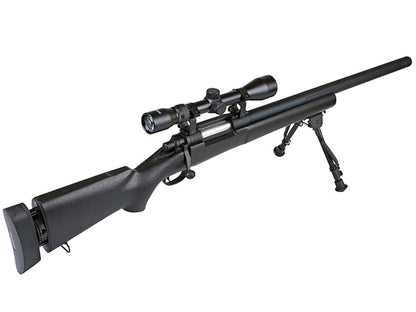 Snow Wolf VSR-10 Spring Sniper Rifle with Scope and Bipod (Black - SW-10B++)