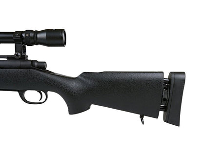 Snow Wolf VSR-10 Spring Sniper Rifle with Scope and Bipod (Black - SW-10B++)