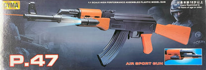 Cyma AK47 Spring Action Rifle (Long - Torch - Blue - P47)