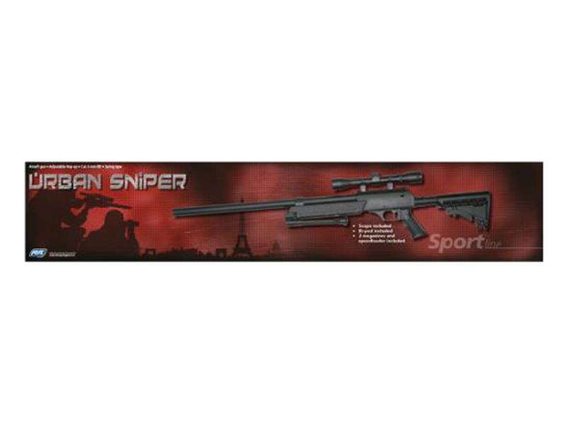 ASG Urban Spring Sniper Rifle With Scope & Bipod (L96 - Black)