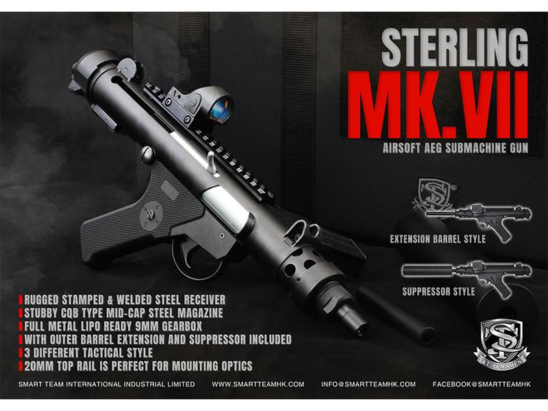 S&T Sterling MK7 with Suppressor (Black - STAEG66MK7)