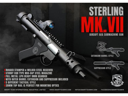 S&T Sterling MK7 with Suppressor (Black - STAEG66MK7)