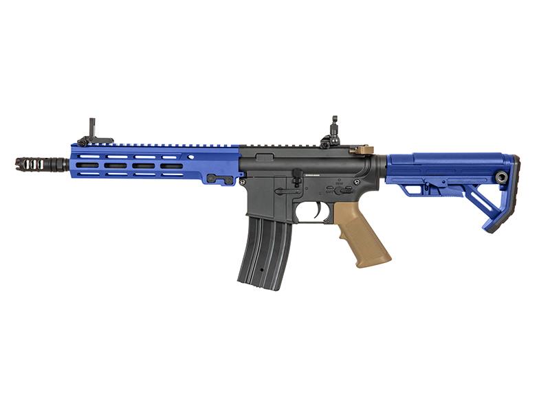 Golden Eagle M4 M-Lok AEG (Metal - Mosfet - Blue/Tan - EFB6595T)